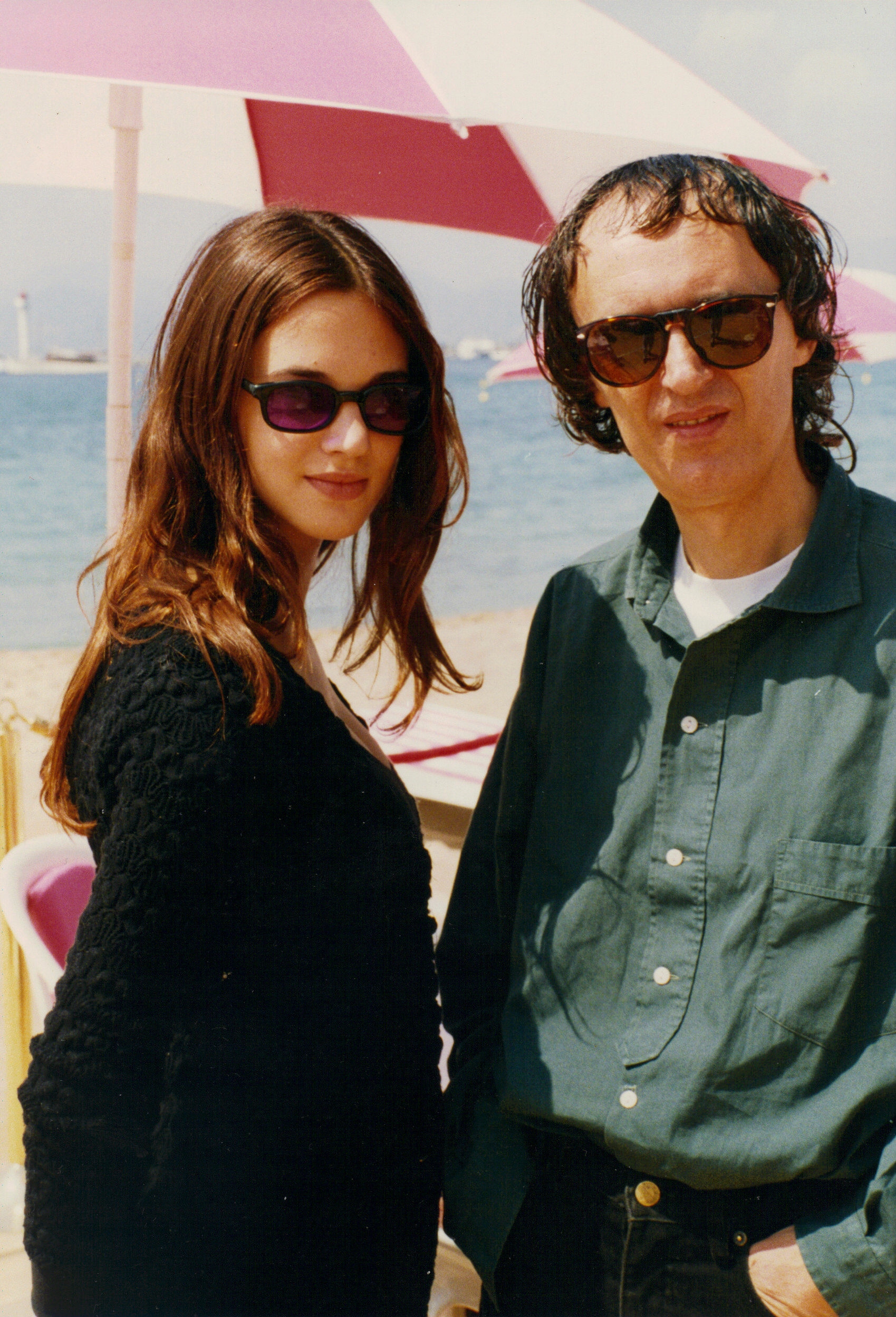 Asia Argento and Dario Argento at Cannes in 1993